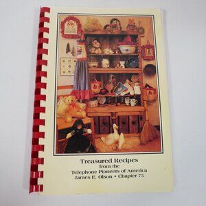 Treasured Recipes Cookbook From The Telephone Pioneers Of America 1992-93